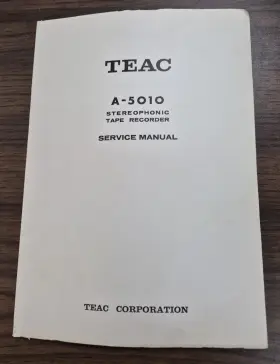 A-5010 TEAC Tape Recorder Service Manual