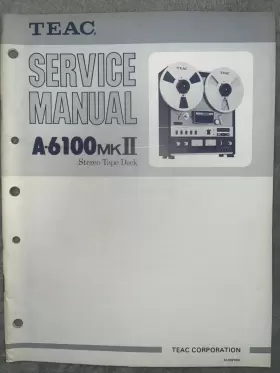 A-6100MKII TEAC Stereo Deck Service Manual
