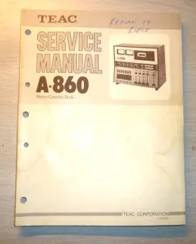 A-860 TEAC Page Service Manual Schematics Copy