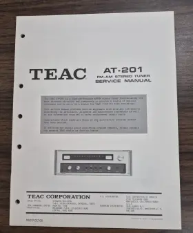 AT-201 TEAC Tuner Service Manual