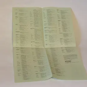 V-270C TEAC Stereo Cassette Deck Owners Manual Card Service #3