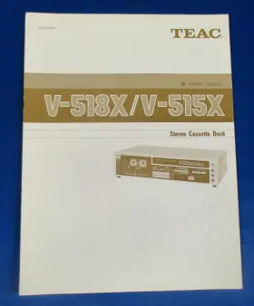 V-518X-V TEAC Stereo Cassette Deck Manual