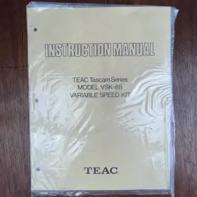 VSK-88 TEAC Instruction Manual Kit