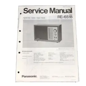 RE-6518 TECHNICS/PANASONIC Fm Am Wb Table Radio Service