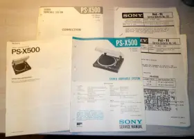 PS-X500 TECHNICS Sony Turntable Service Manual Schmatics