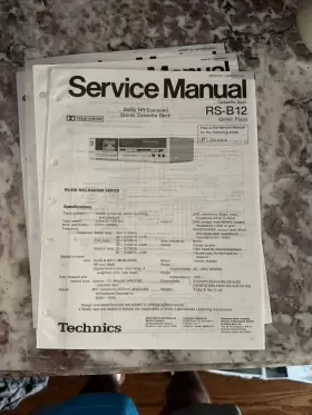 RA-B12 TECHNICS Service Manual Supplements Changes