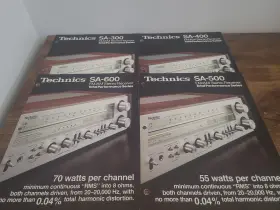 SA-300 TECHNICS Fm Am Stereo Receiver Brochures