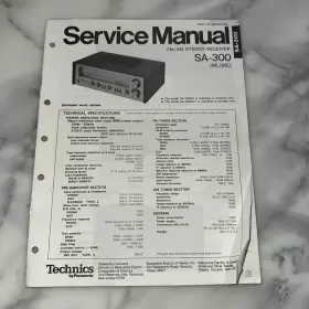 SA-300 TECHNICS Receiver Service Manual
