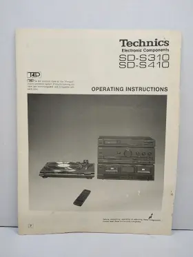 SD-S310-SD-S410 TECHNICS Operating Manual Copy