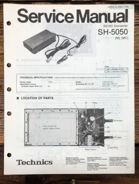 SH-5050 TECHNICS Converter Service Manual