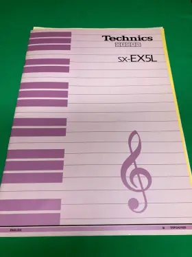 SX-EX5L TECHNICS Owners Manual