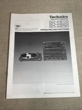 SQX54177 TECHNLCS Technics Operating Manual