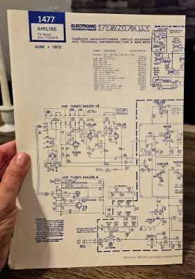 1473 TEKFAX Service Data Ge Magnavox Airline