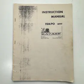 KA7ASF TEMPO ONE Instruction Manual