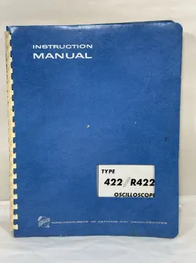 422-R422 TEKTRONIX Owners Manual Oscilloscope 422-R422 TEKTRONIX Owners Manual Oscilloscope