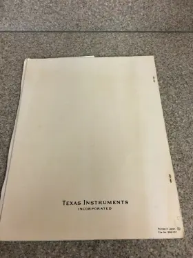 906-101 TEXAS INSTRUMENTS Instriments Service Manual Printing #2