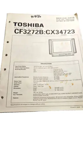 050-536 TOSHIBA Service Manual