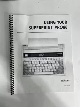 305-008300 ULTRATEC Superprint Spiral Bound Paper Manual Book