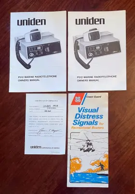 P512 UNIDEN Marine Radiotelephone Owners Coast Guard Signal