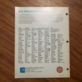 PB-400 US Syncrogear Catalog September Ratings Dimensions #2