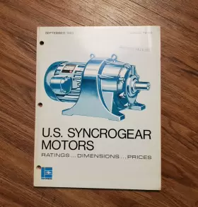 PB-400 US Syncrogear Catalog September Ratings Dimensions