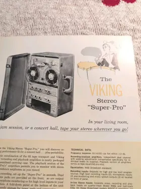 00001960 VIKING Tape Recorder Reel Catalog Brochure #3