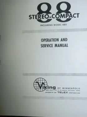 88-880 VIKING Reel Owners Service Manual Photocopy