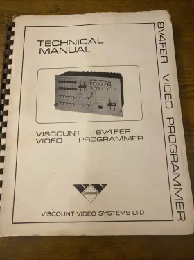 8V4FE VISCOUNT VIDEO SYSTEMS LTD Technical Manual Programmer