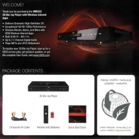 100923ST-NC VIZIO Owners Start Operating Manual Ray Player #2
