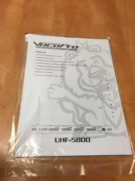 4-MIC VOCOPRO Microphone Wireless Owners Manual