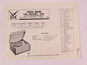 VOM-202 VOICE OF MUSIC Service Repair Manual Phonograph