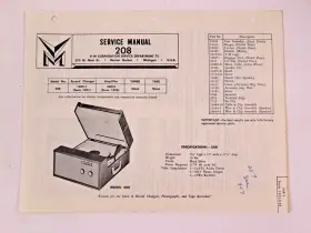 VOM-208 VOICE OF MUSIC Service Repair Manual Phonograph