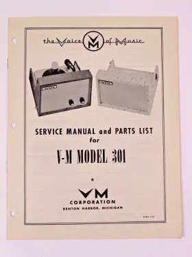 VOM-VM301 VOICE OF MUSIC Service Repair Manual Phonograph