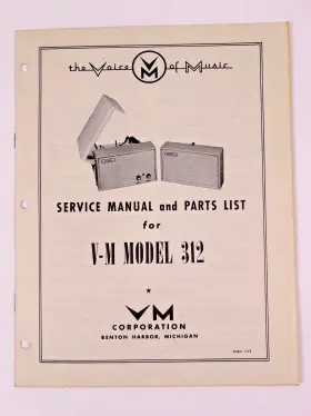 VOM-VM312 VOICE OF MUSIC Service Repair Manual
