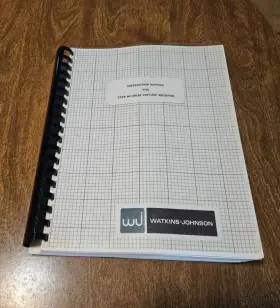 WJ-8618B WATKINS-JOHNSON Instruction Manual Vhf Uhf Receiver