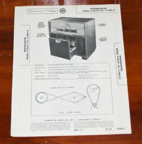 H-354C7 WESTINGHOUSE Sams Photofact Service Manual Radio