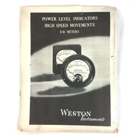 R1002C WESTON ELECTRICAL INSTRUMENTS Meter Manual Decimal