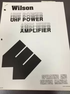 0300-1828-400 WILSON Uhf Power Amplifier Schematics