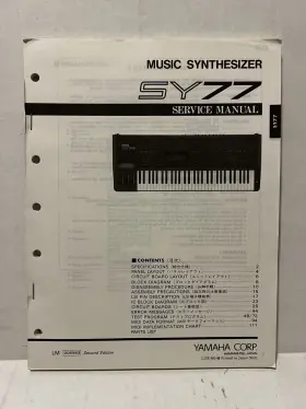 006983 YAMAHA Synthesizer Service Manual Fold Schematics
