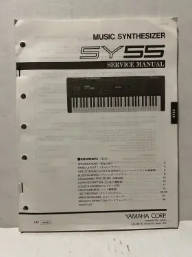 006985 YAMAHA Synthesizer Service Manual Fold Schematics