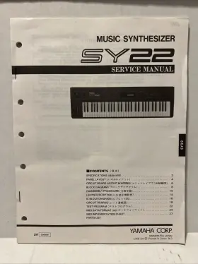 006986 YAMAHA Synthesizer Service Manual Fold Schematics