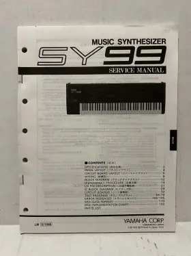 011046 YAMAHA Synthesizer Service Manual Fold Schematics