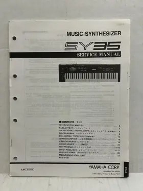 011110 YAMAHA Synthesizer Service Manual Fold Schematics
