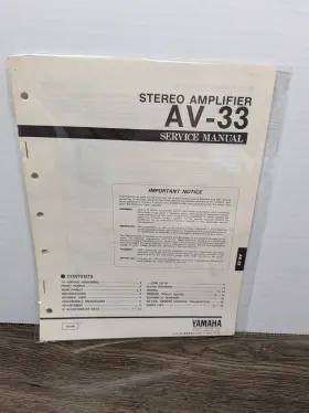 AV-33 YAMAHA Stereo Amplifier Service Manual