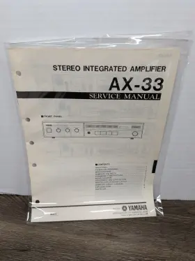 AX-33 YAMAHA Amplifier Stereo Service Manual Repair
