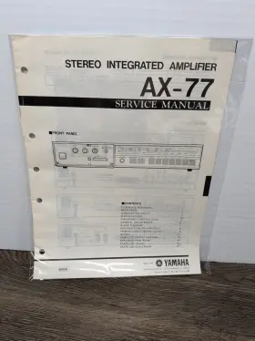AX-77 YAMAHA Amplifier Stereo Service Manual Repair