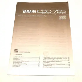 CDC-755 YAMAHA Natural Sound Disc Player Owners Manual