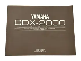 CDX-2000 YAMAHA Owners Manual Cd Player