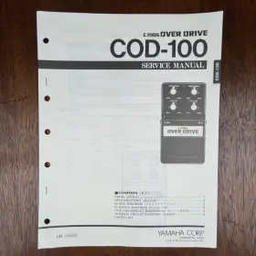 COD100 YAMAHA Pedal Service Manual