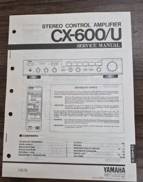 CX-600-U YAMAHA Amplifier Service Manual